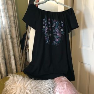 Floral off the shoulder dress xl new look